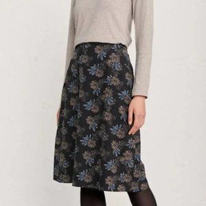 NWT Seasalt Cornwall Forest View Ice Plant Onyx Skirt Blue Size 6